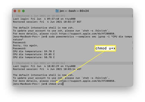 chmod command mac